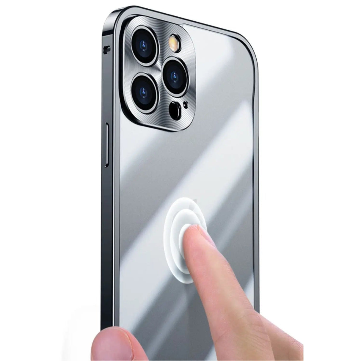 Metaal Luxe MagSafe Hoesje voor iPhone Pro Max - Slank en Stijlvol Design met Maximale Bescherming