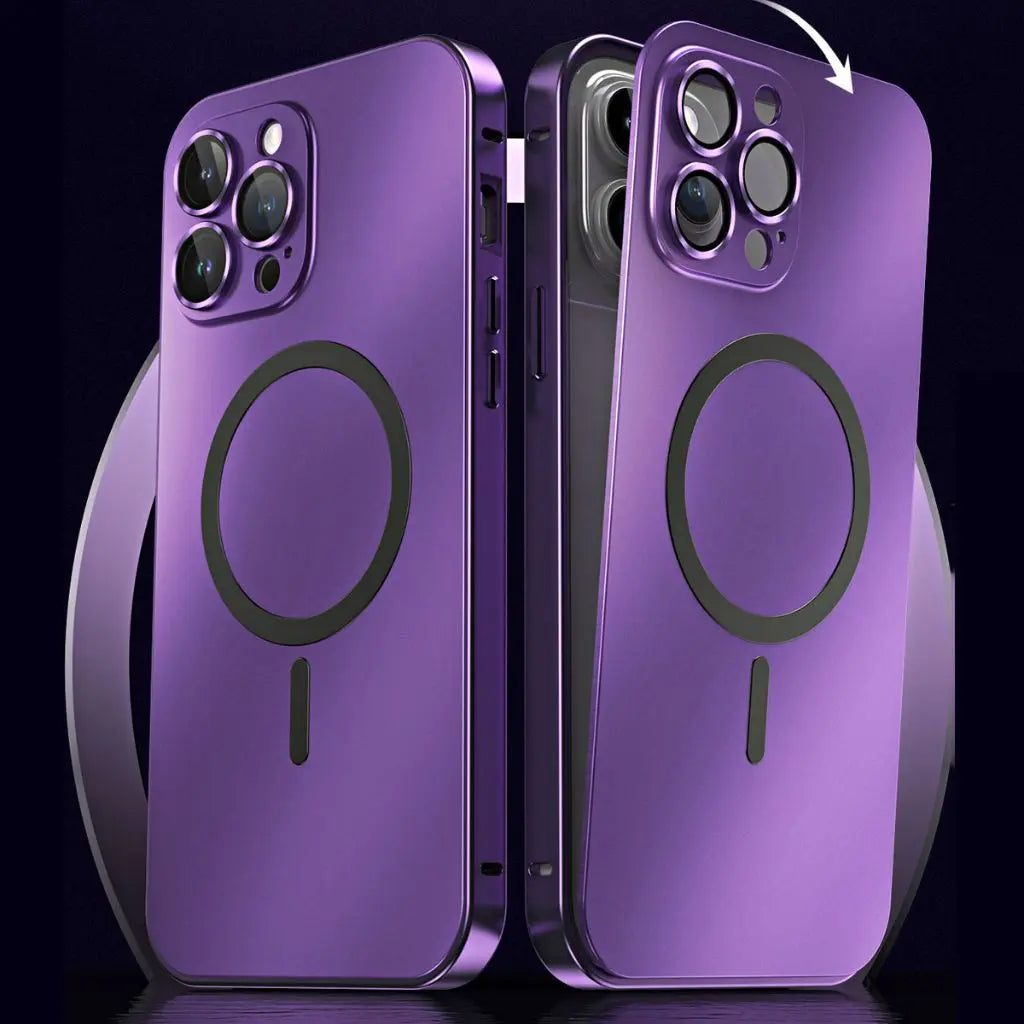 Magnetische Metalen iPhone Hoes – Beschermt tegen Krassen, Stoten en Vallen met Slank Modern Ontwerp