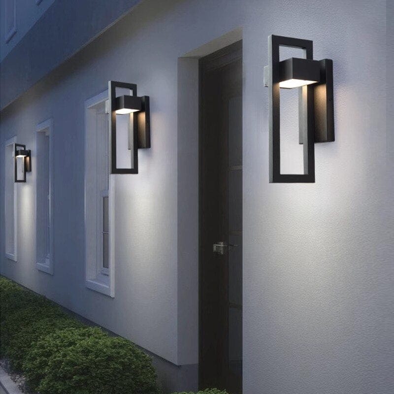 Moderne Buiten Wandlamp – Weerbestendige LED Verlichting voor Tuin, Terras, en Balkon – Roestvrij Staal en Acryl