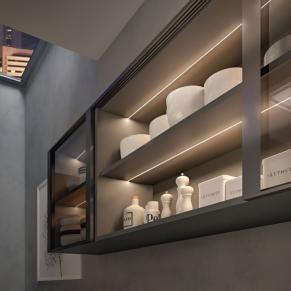 Mini Ingebouwde Onzichtbare LED Strip Verlichting Onder Kastverlichting Lineaire Lampen