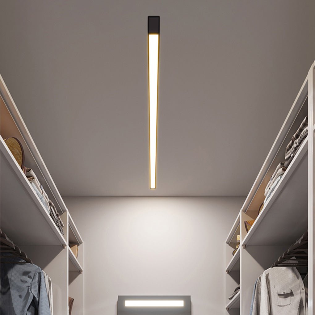 Minimalistische Strip Traploze Dimbare LED Moderne Plafondlamp met Afstandsbediening