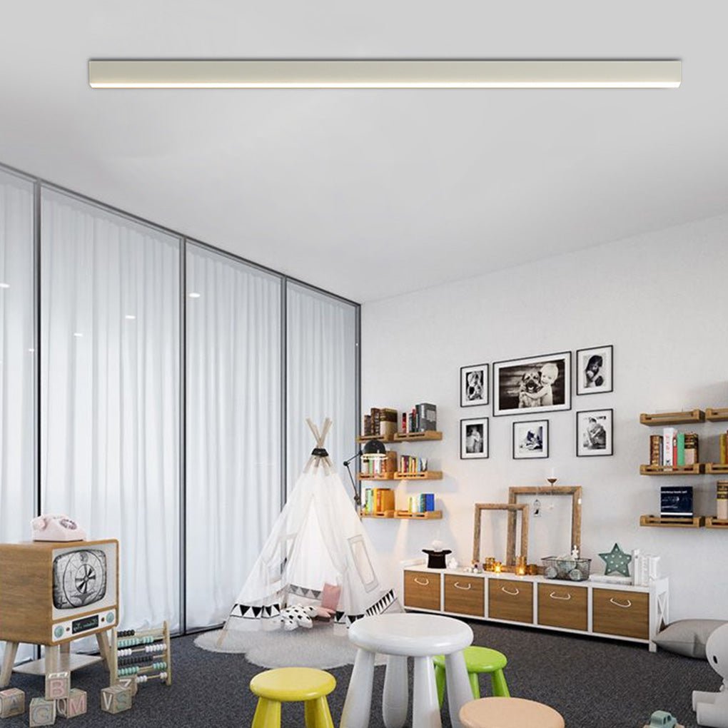 Minimalistische Strip Traploze Dimbare LED Moderne Plafondlamp met Afstandsbediening