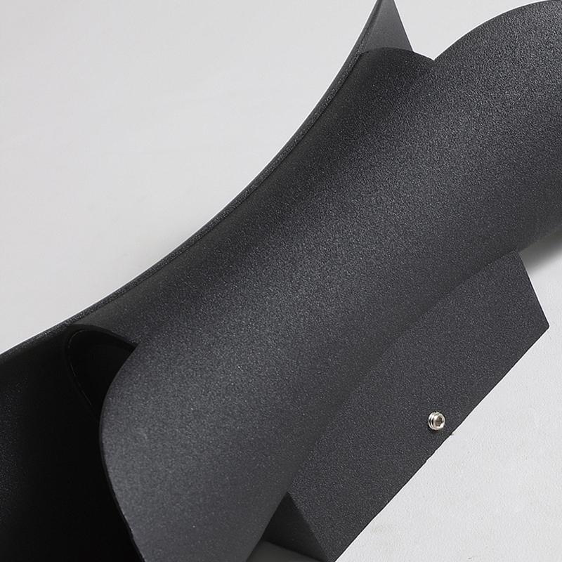 Gebogen LED Op en Neer Verlichting Waterdichte Moderne Buitenmuurlampen