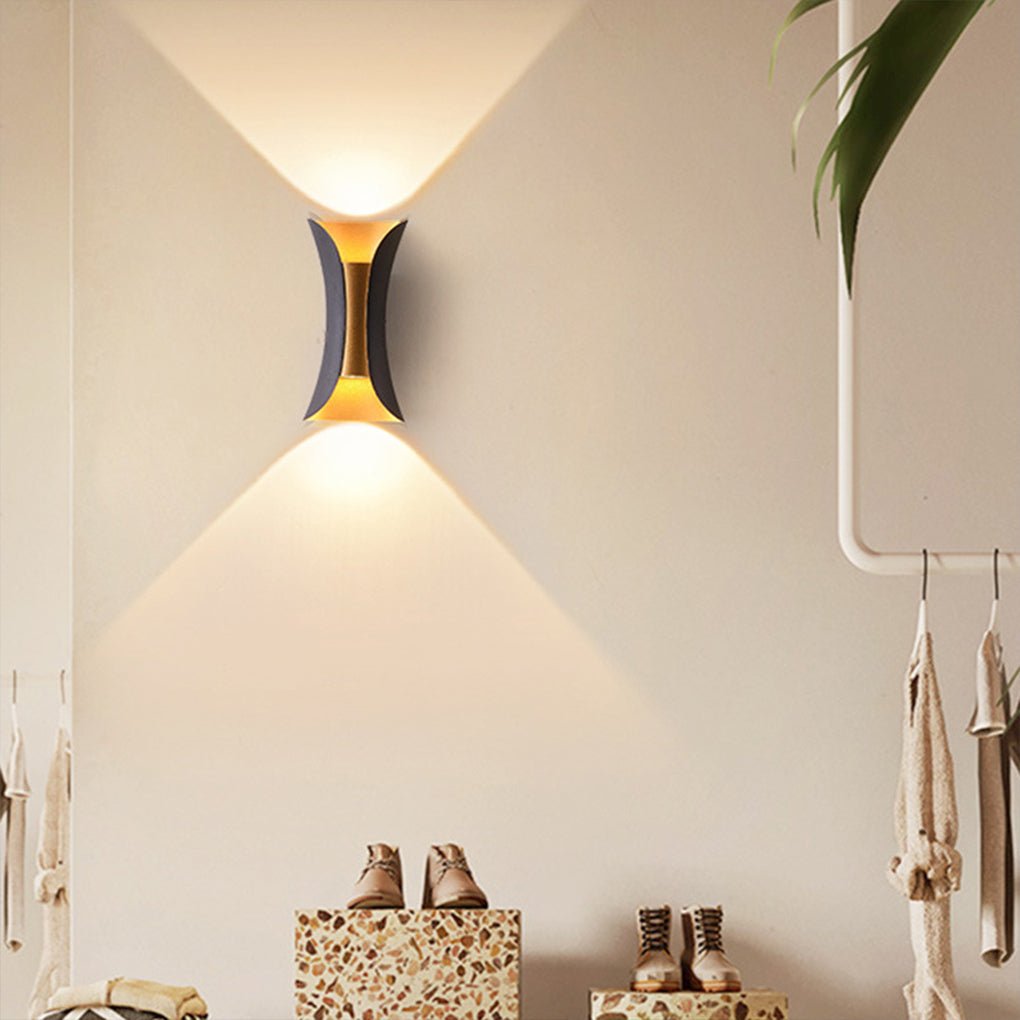 Gebogen LED Op en Neer Verlichting Waterdichte Moderne Buitenmuurlampen