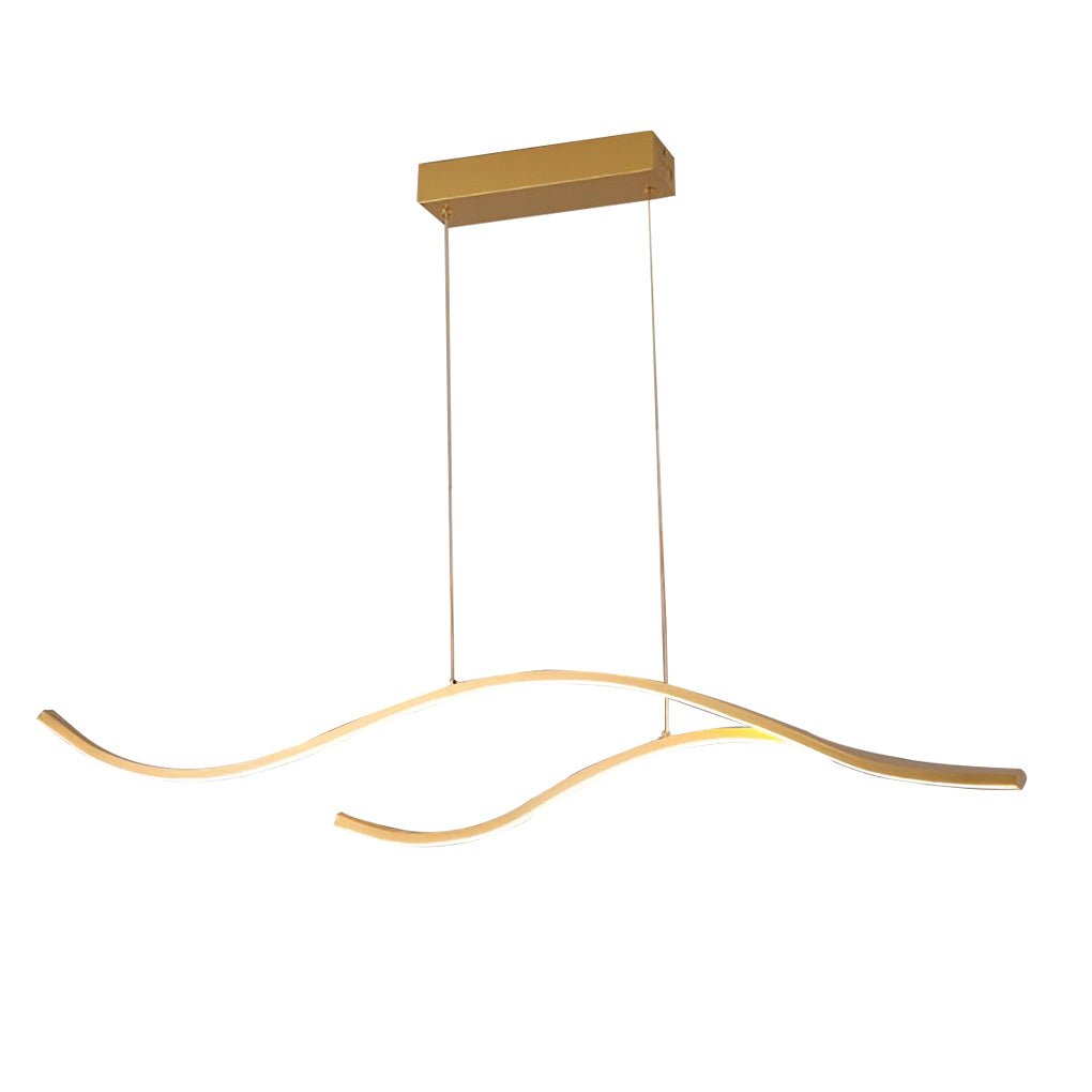 Moderne Golvende Eilandkroonluchter Eetkamer