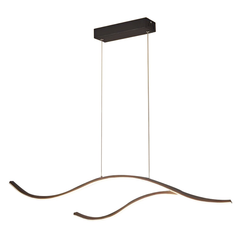 Moderne Golvende Eilandkroonluchter Eetkamer