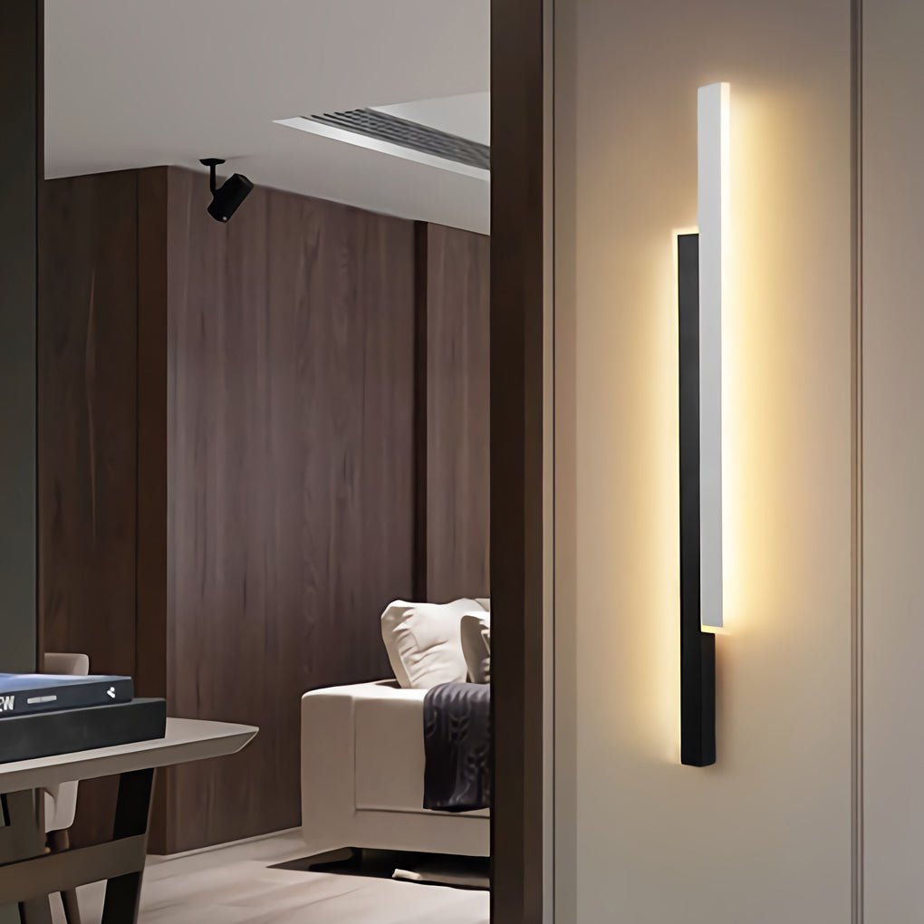 Nordic Minimalistische Dubbele Lange Strip LED Wandlamp voor Woonkamer, Slaapkamer en Gang