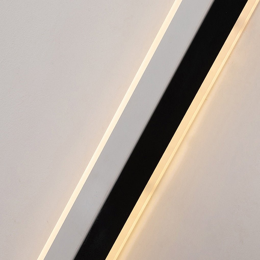 Nordic Minimalistische Dubbele Lange Strip LED Wandlamp voor Woonkamer, Slaapkamer en Gang