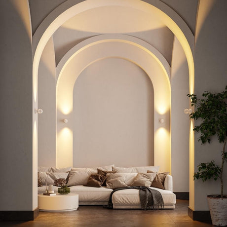 Stijlvolle LED Wandlamp LumiWave – Energiezuinig, Modern Design voor Binnen en Buiten, Mat Zwart