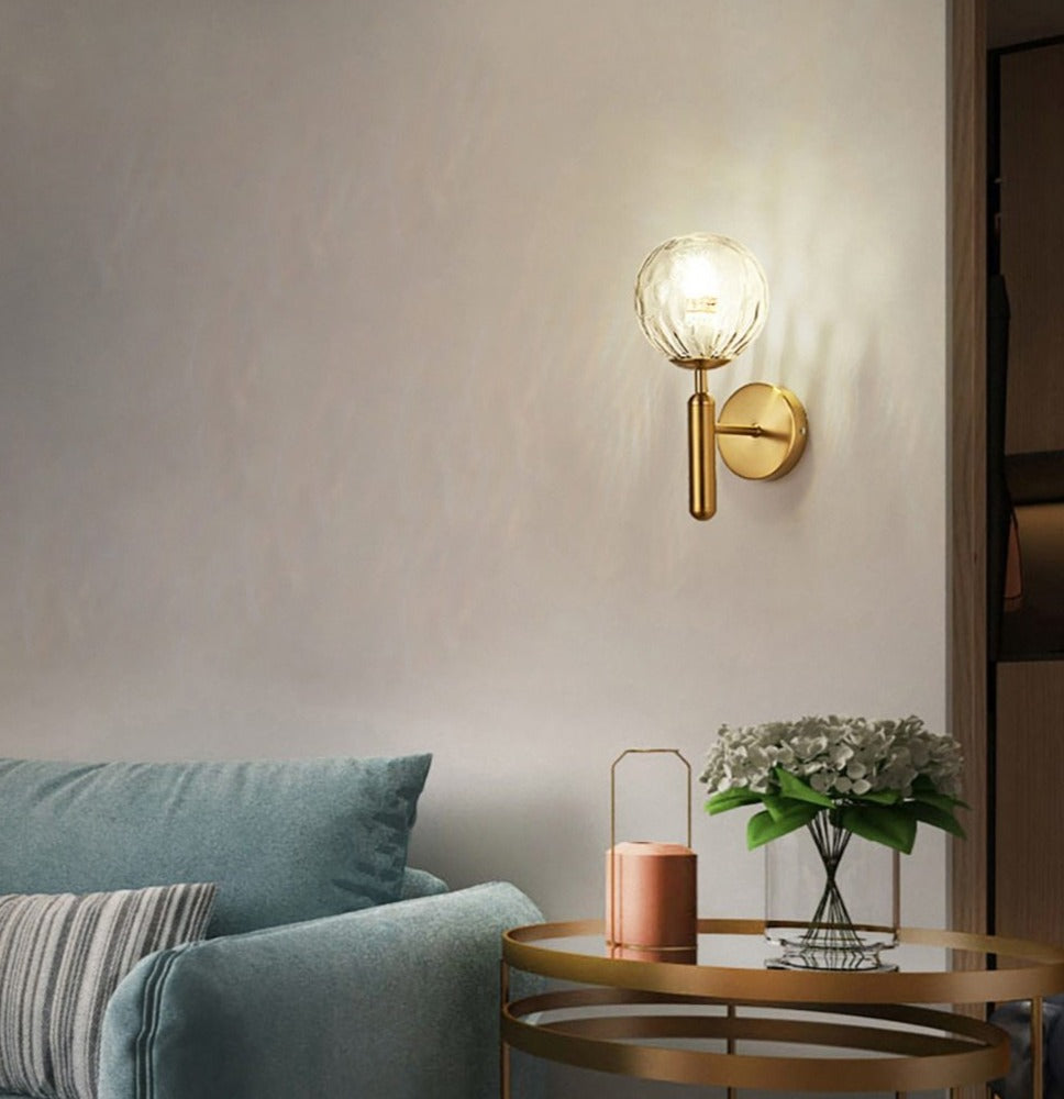 Moderne Glazen Bol Wandlamp