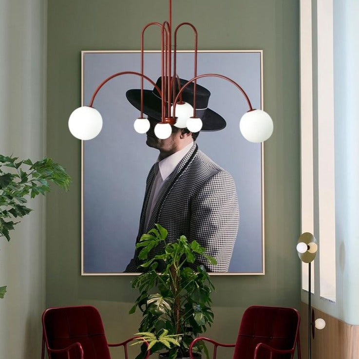 Moderne Gran Finale Hangende Kroonluchters Lange Lijn Metaal Lichtarmatuur