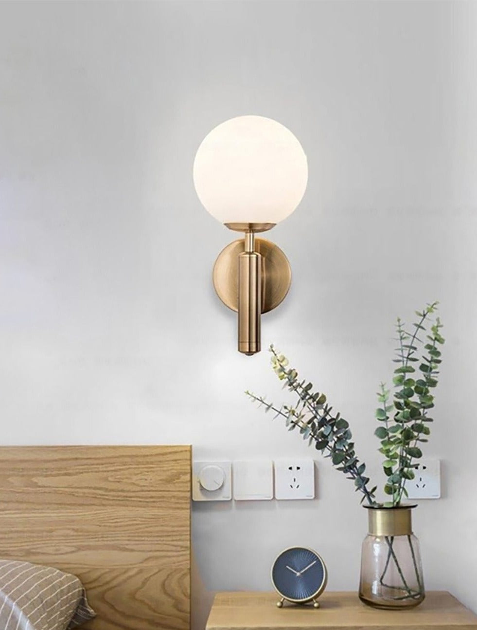Moderne Glazen Bol Wandlamp
