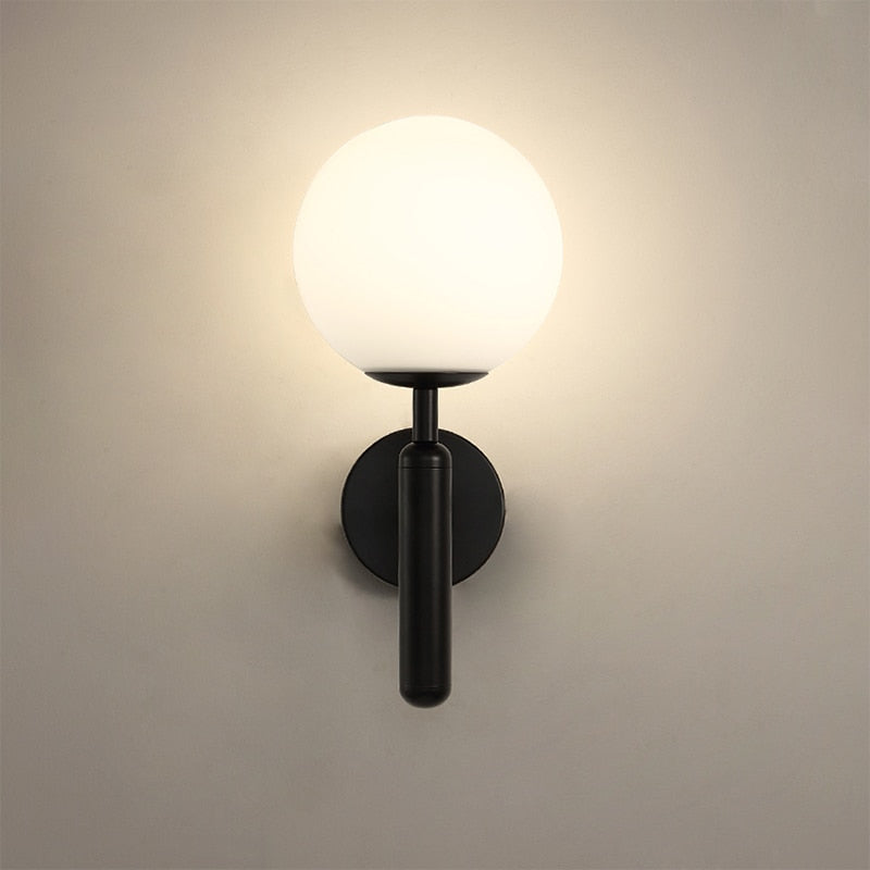 Moderne Glazen Bol Wandlamp