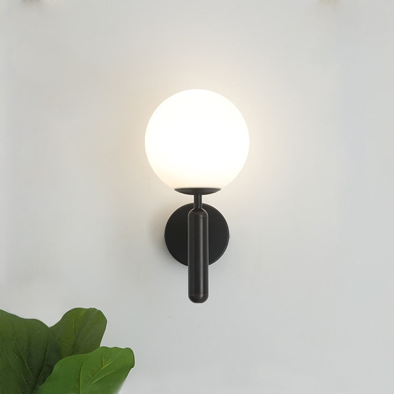 Moderne Glazen Bol Wandlamp