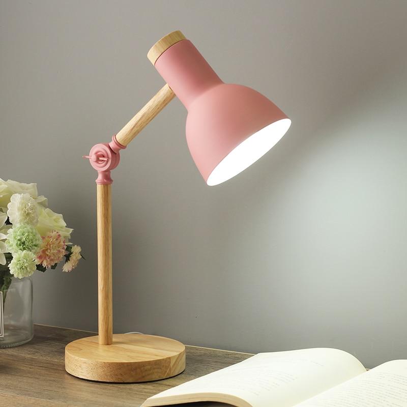 Nordic Houten Bureaulamp