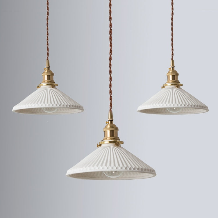 Witte Keramische Hanglamp