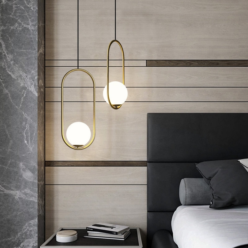 Moderne Nordic Glazen Hanglampen