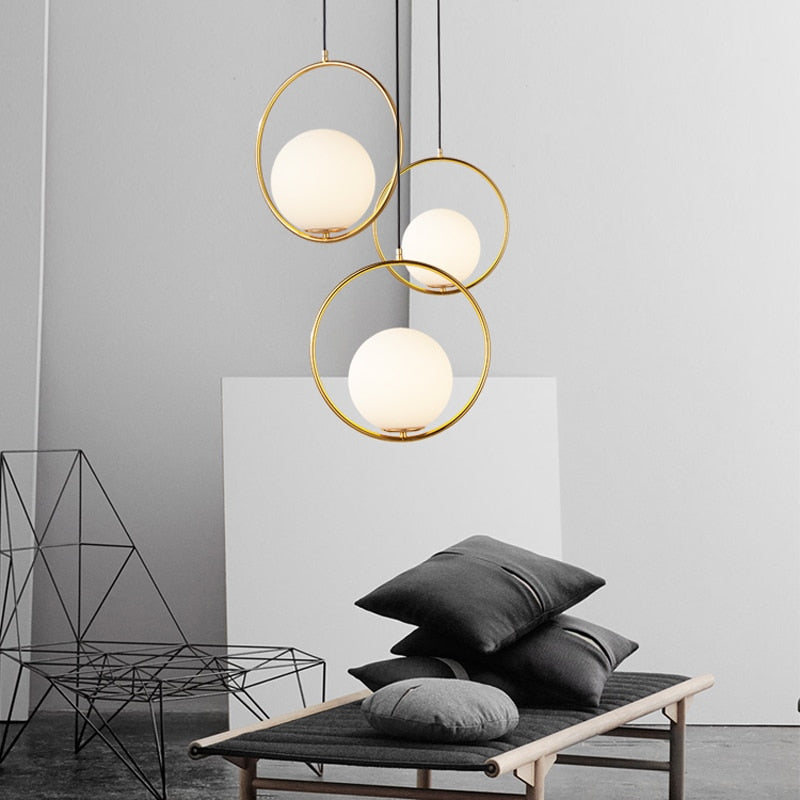 Moderne Nordic Glazen Hanglampen
