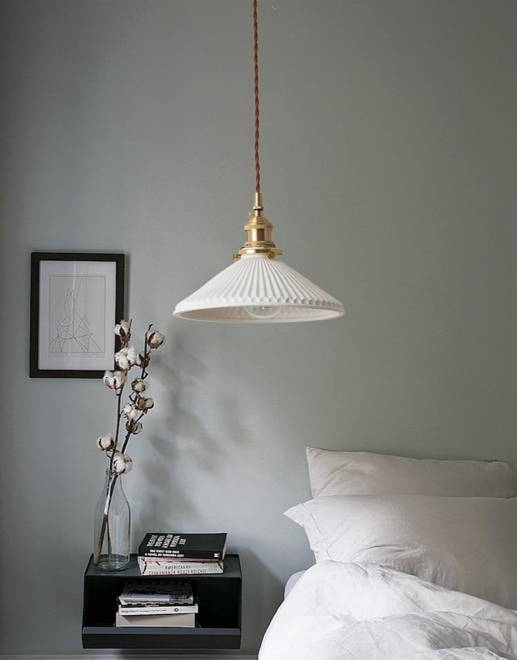 Witte Keramische Hanglamp