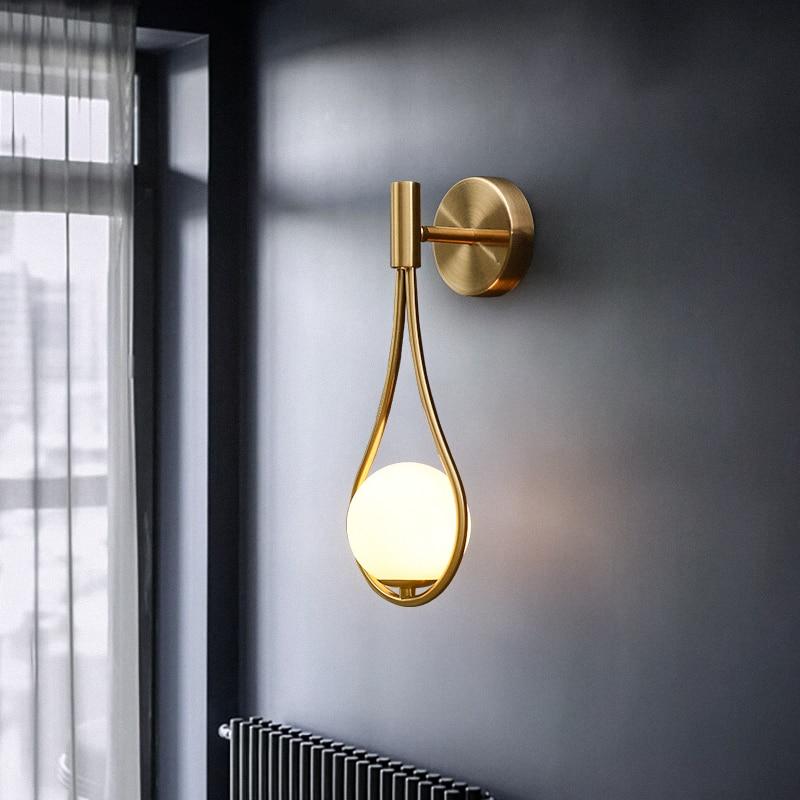 Nordic Glas Bol Wandlamp
