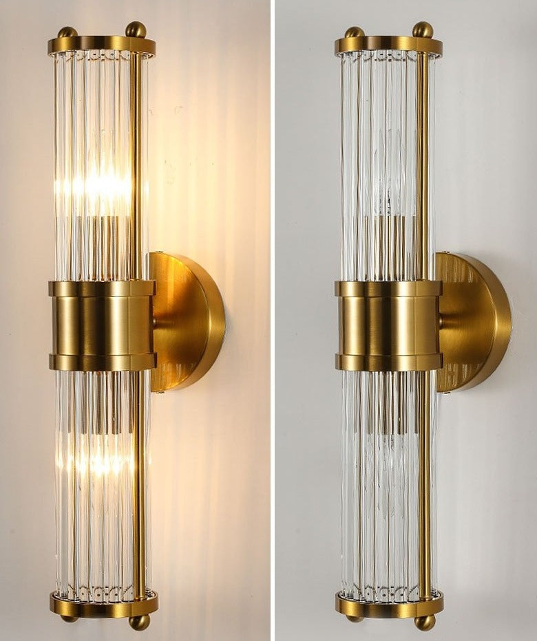 Glazen Kristallen Wandlamp