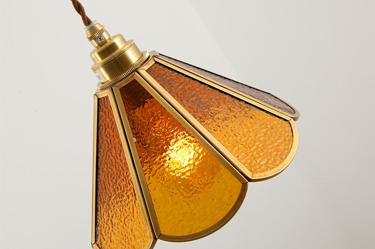 Vintage Glas-in-lood Hanglampen