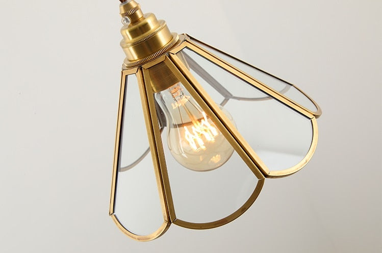 Vintage Glas-in-lood Hanglampen