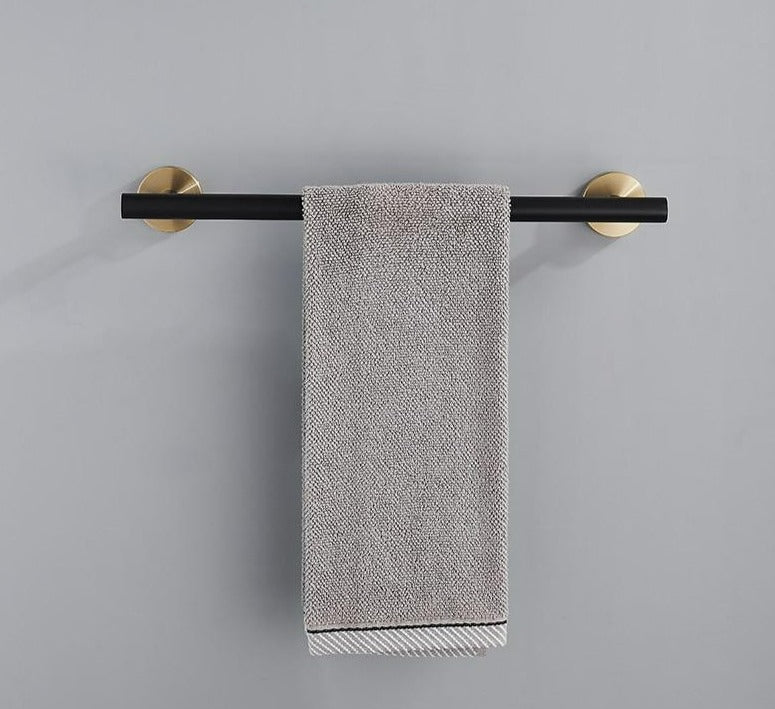 Zwart & Goud Badkamer Hardware Set