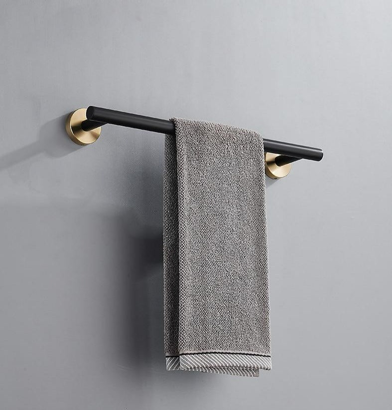 Zwart & Goud Badkamer Hardware Set