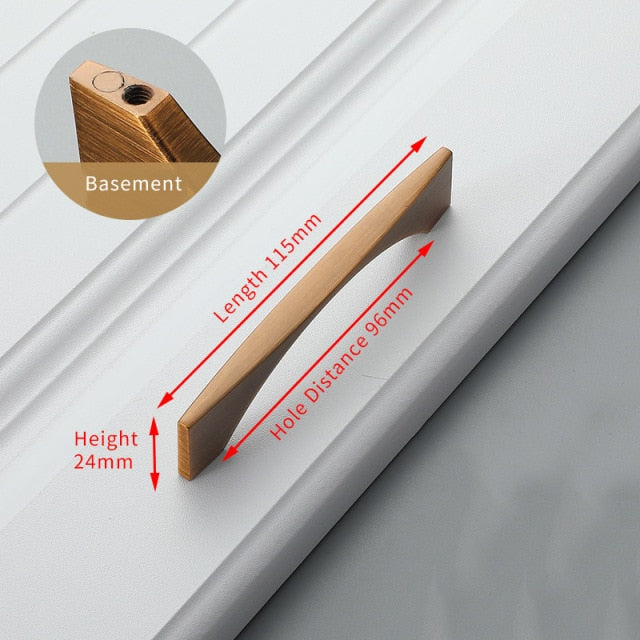 Moderne Bronzen Kast- en Ladegrepen