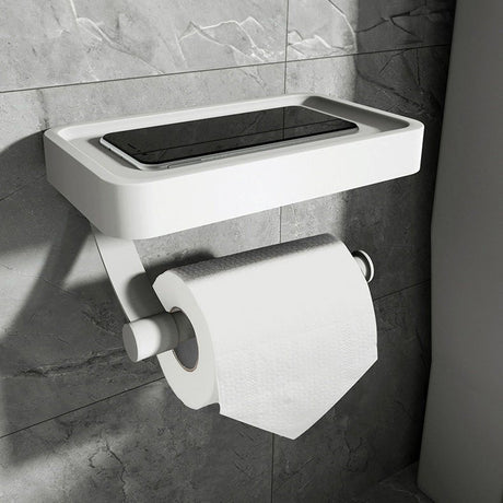 SleekShelf Rolhouder - Eenvoudige Installatie, Roestvrij Staal, Modern Design voor Badkamer