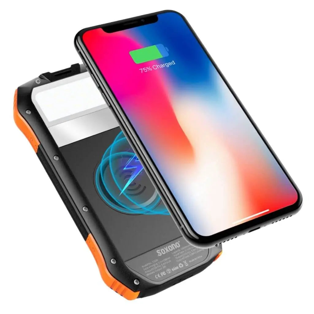 Solar Powerbank 16000mAh – Draagbare Waterdichte Oplader voor Avonturiers en Outdoor Gebruik