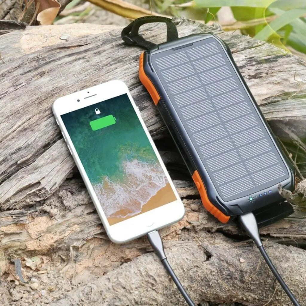 Solar Powerbank 16000mAh – Draagbare Waterdichte Oplader voor Avonturiers en Outdoor Gebruik