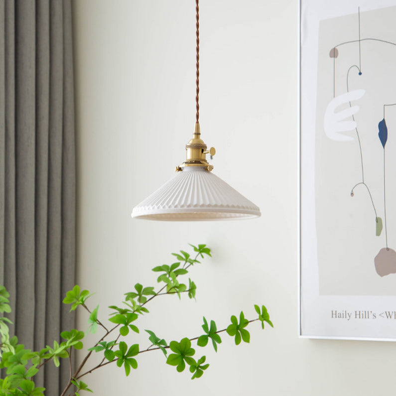 Witte Keramische Hanglamp