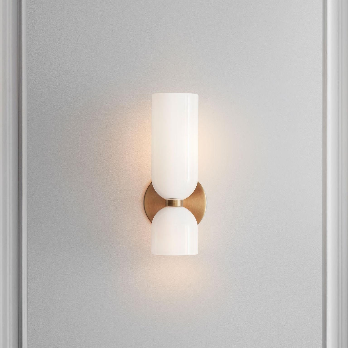 Decoratieve Dubbele Kop Glazen Wandlamp LED Sconce voor Slaapkamer