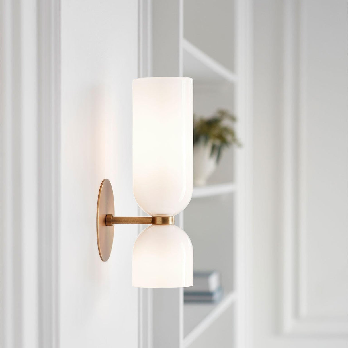 Decoratieve Dubbele Kop Glazen Wandlamp LED Sconce voor Slaapkamer