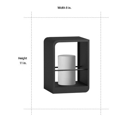 Rechthoekig Frame Waterdichte Moderne Solar Buitenlantaarns