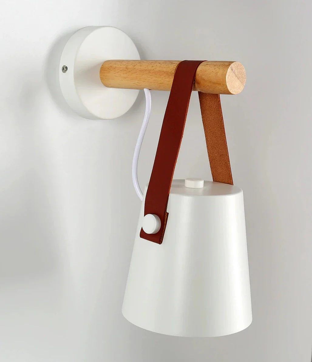 Houten Nordic Hangende Wandlamp