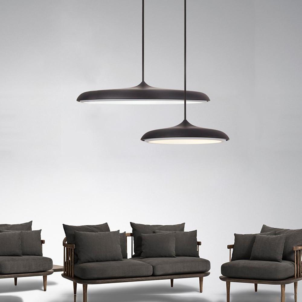Verstelbare LED Hanglamp - Moderne Metalen Designlamp met Warm & Helder Licht, 40cm Diameter, Geschikt voor Woonkamer/Keuken