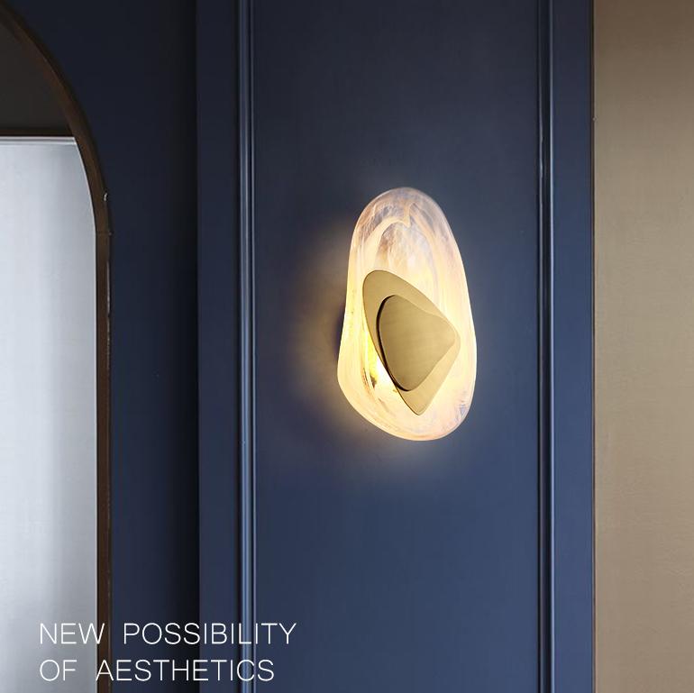 Nordic Moderne Kristallen Wandlamp - Luxe Scandinavisch Design met Kristalglas, Perfect voor Slaapkamer of Woonkamer