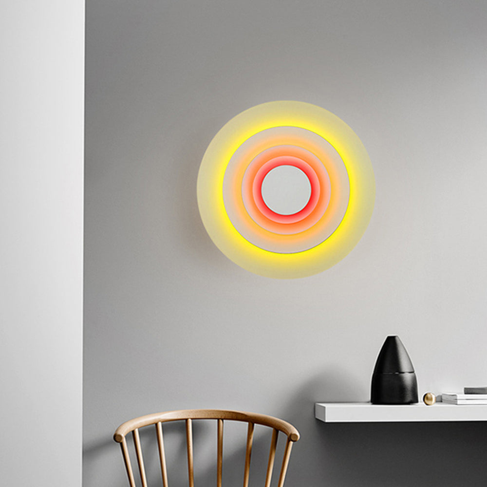 Moderne LED Wandleuchte in Roze/Blauw/Geel | Stijlvolle Verlichting voor Woonkamer en Slaapkamer | Metaal Design