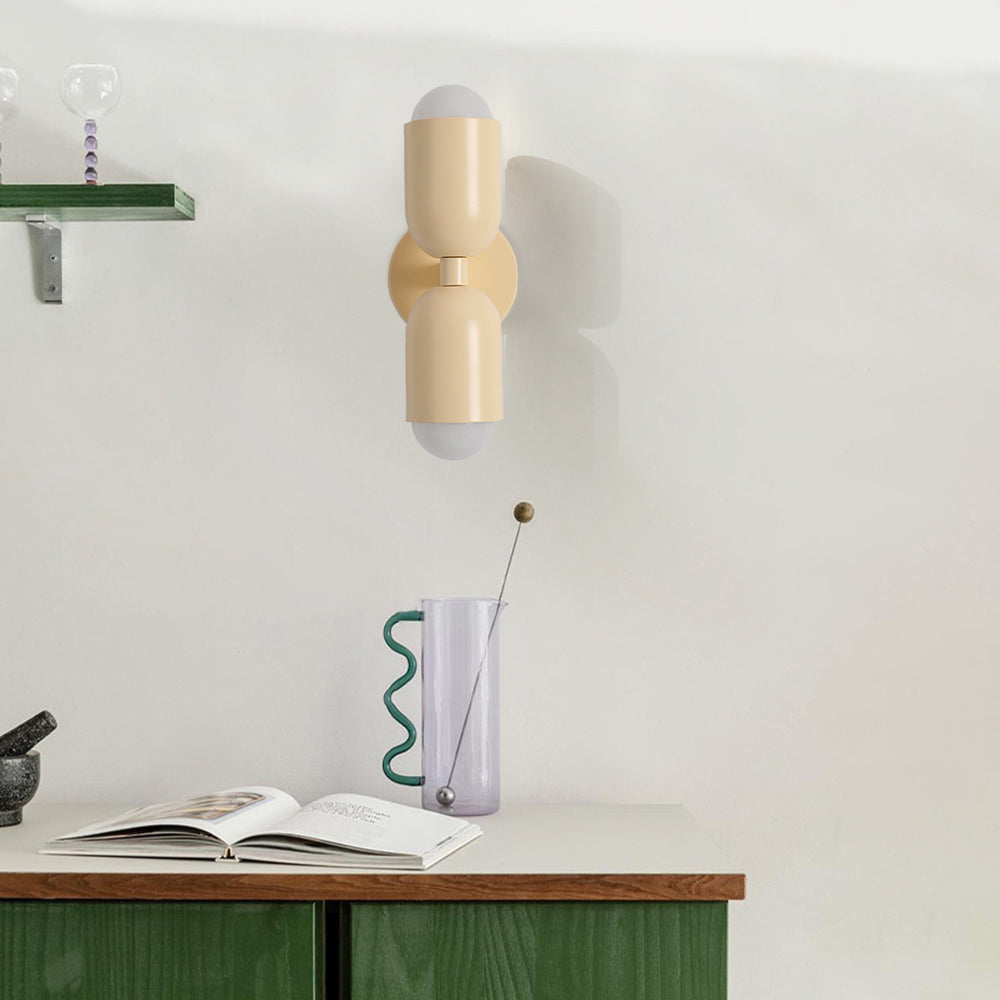 Moderne LED Wandlamp 2-Flammig Zwart – Minimalistisch Design voor Slaapkamer en Gang