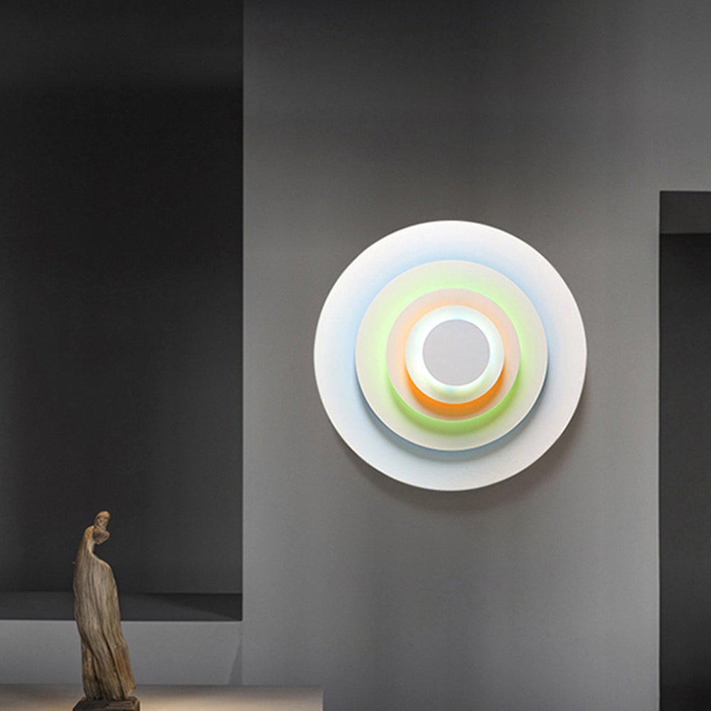 Moderne LED Wandleuchte in Roze/Blauw/Geel | Stijlvolle Verlichting voor Woonkamer en Slaapkamer | Metaal Design