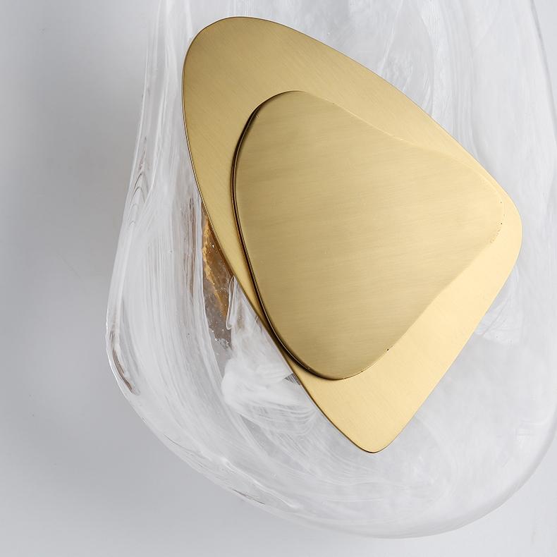 Nordic Moderne Kristallen Wandlamp - Luxe Scandinavisch Design met Kristalglas, Perfect voor Slaapkamer of Woonkamer