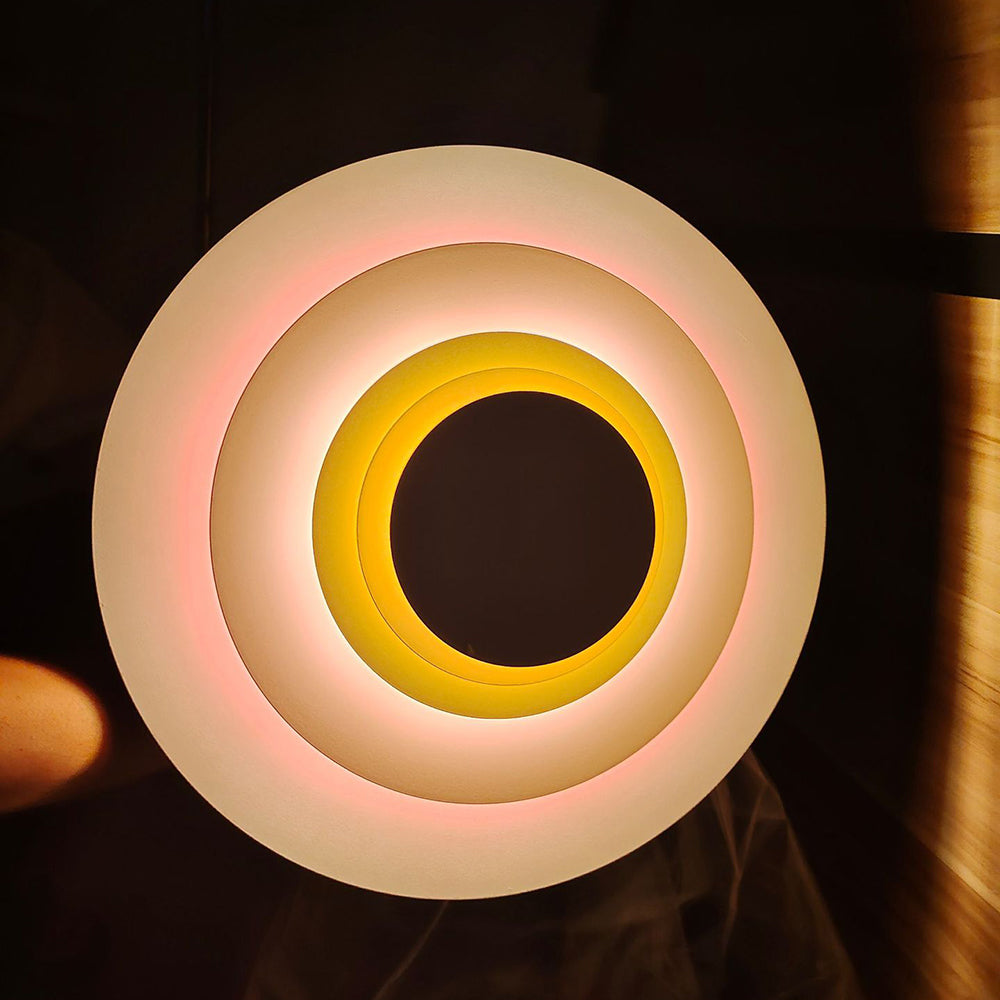 Moderne LED Wandleuchte in Roze/Blauw/Geel | Stijlvolle Verlichting voor Woonkamer en Slaapkamer | Metaal Design