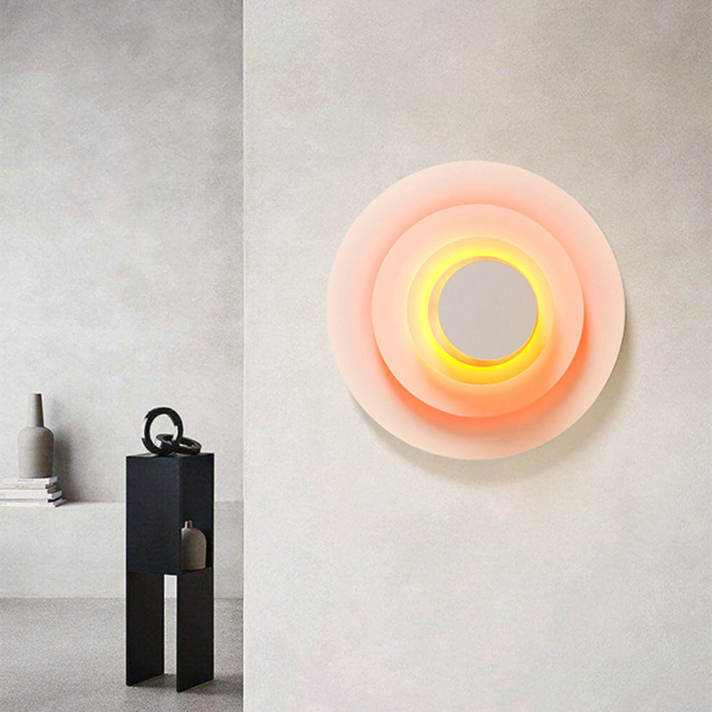 Moderne LED Wandleuchte in Roze/Blauw/Geel | Stijlvolle Verlichting voor Woonkamer en Slaapkamer | Metaal Design