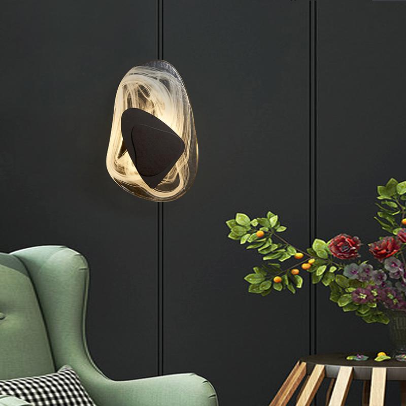 Nordic Moderne Kristallen Wandlamp - Luxe Scandinavisch Design met Kristalglas, Perfect voor Slaapkamer of Woonkamer
