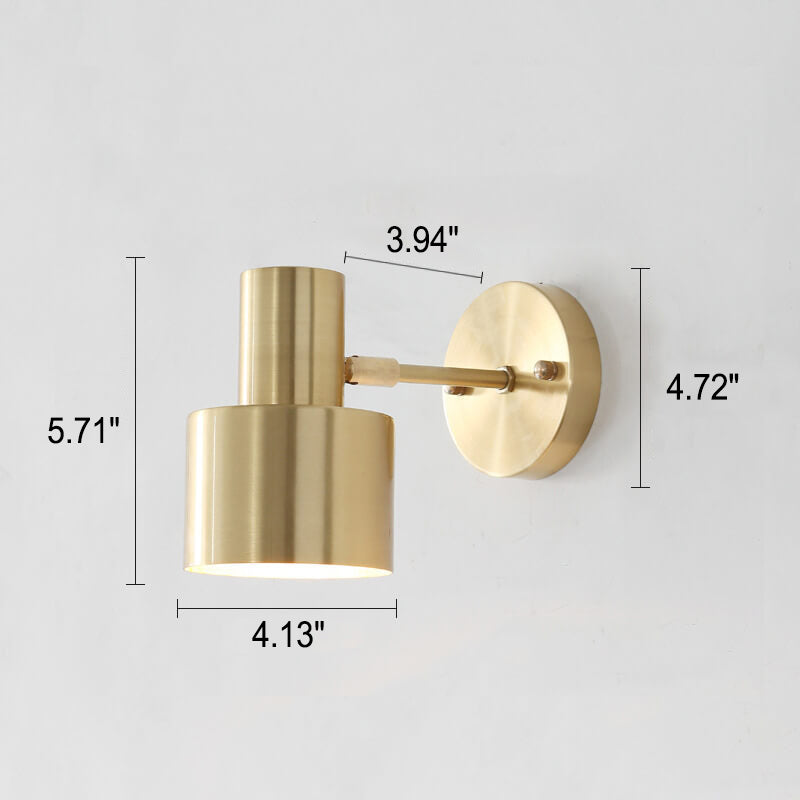 Moderne Gouden Wandlamp - Minimalistisch Metalen Design voor Luxe Interieurs