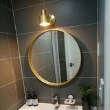 Moderne Gouden Wandlamp - Minimalistisch Metalen Design voor Luxe Interieurs