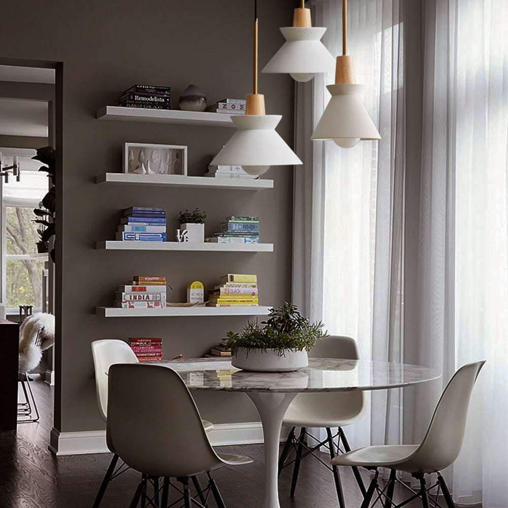 Nordic Hanglamp met Schaduw Aluminium Enkelkops Hanglamp
